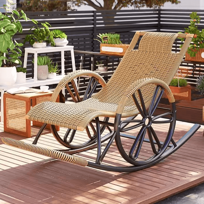 Simple Synthetic Rocking Chair with Scratch-tolerant Track Arm thumbnail 19