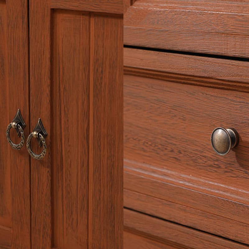 Scandinavian Narrow Metal Lingerie Chest/Semainier, Features 1 Cabinet and Included Shelves - image 16