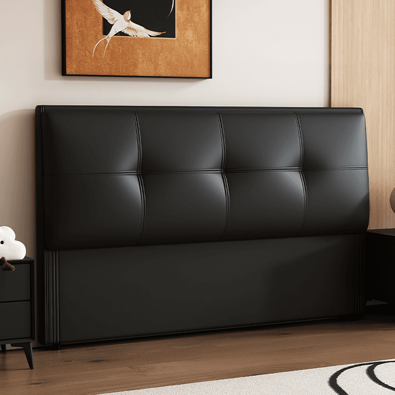 Simplistic Style Panel Headboard with No Distressing, Piled Tufted Rectangular Shape for King/Queen/Full Bed, Sponge Upholstery Fill, Standard Height thumbnail 1