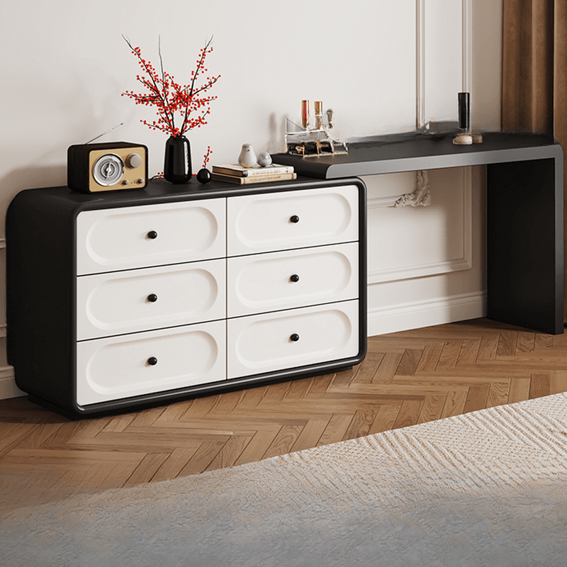 Midnight Black Sleeping Room Makeup Vanity with Scalable Telescopic and Push-Pull thumbnail 3