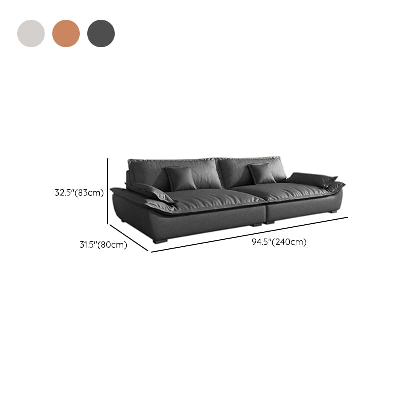 Blue/Off-White/Black Sofa with Concealed Support Living Spaces, 31.5"W x 32.7"H thumbnail 14