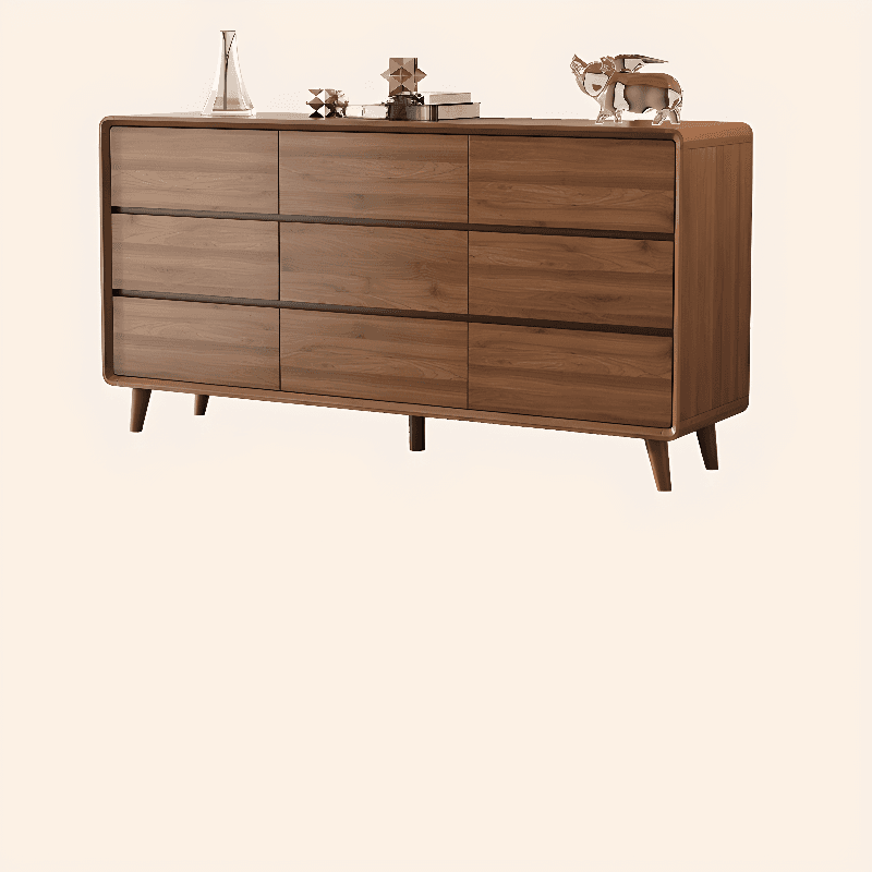 Modern Natural Wood Double Dresser/Bachelor Chest with 9 Drawers/7 Drawers/8 Drawers, Horizontal/Vertical Orientation - image 13