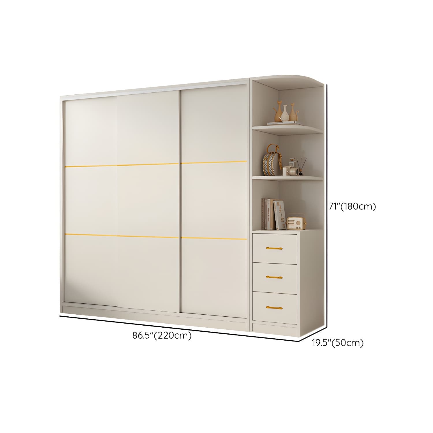 Spacious White Wardrobe Armoire with Shelves and Clothing Rod - Your Perfect Closet Solution thumbnail 28