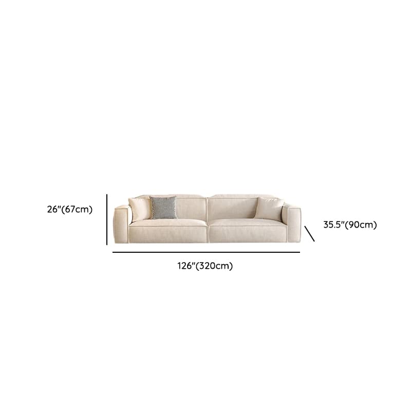 Straight/L-Shape Cotton Upholstered Sofa Couch/Corner Sectional with Horizontal/Left Orientation thumbnail 14