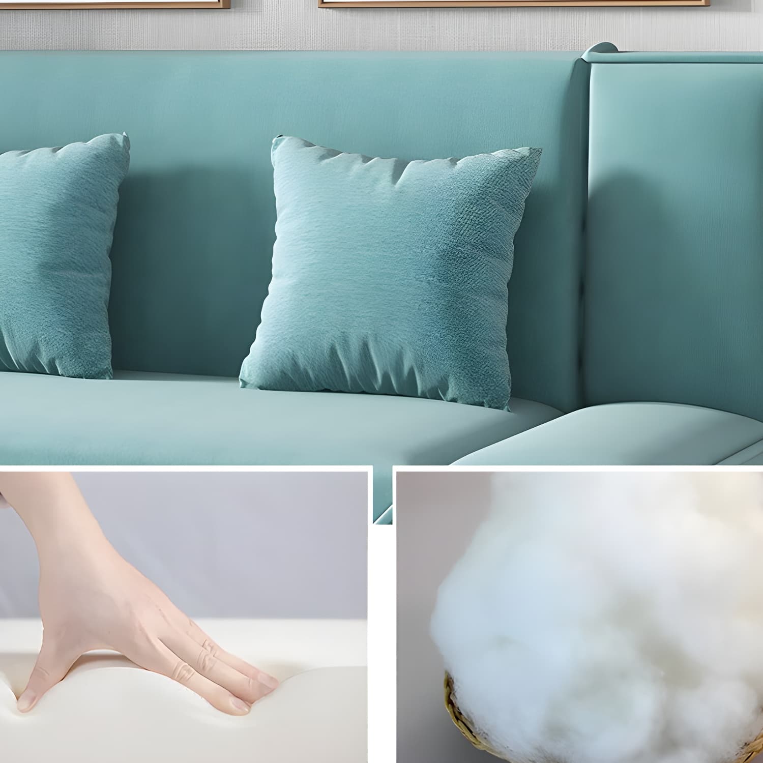 Contemporary Armless Convertible Sofa Linen Foldable Sofa for Apartment thumbnail 16