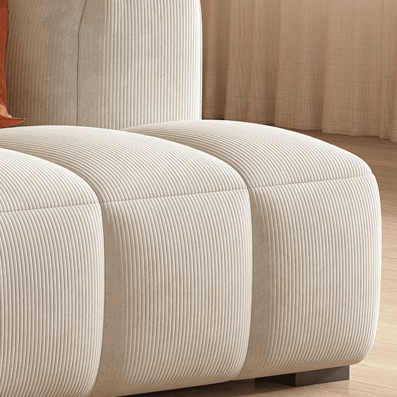 Vibrant Peony/Cerulean/Tangerine Color Sofa Couch with Round Arm and Concealed Support thumbnail 19