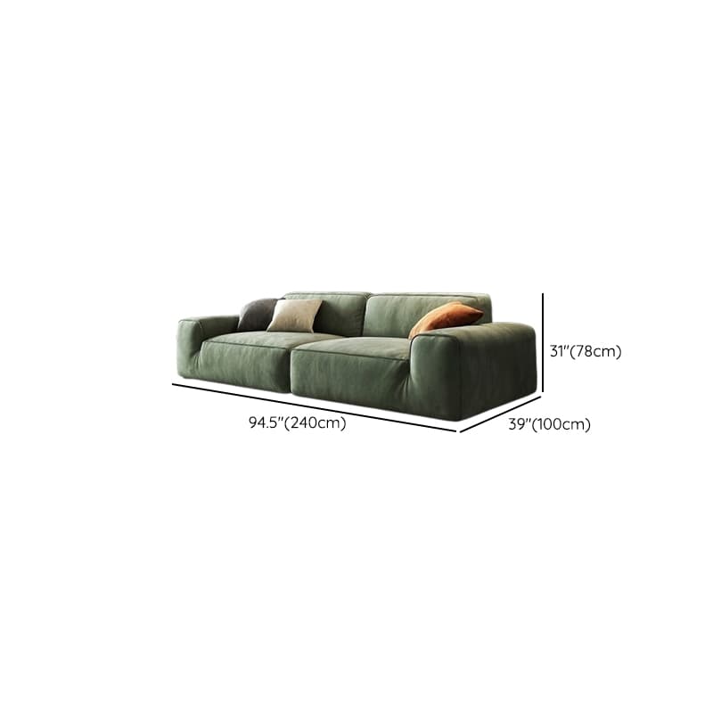 Living Room Use L-Shape/Straight Pine Green Right Hand Facing/Horizontal Sofa Chaise/Sofa with Concealed Support thumbnail 11