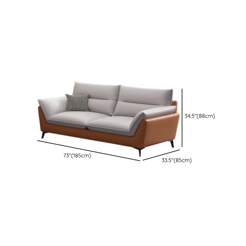 Tech ClothUpholstered Sofa Couch/Single Sofa in Chalk for Parlor with Flared Arm in a Modern Style thumbnail 26
