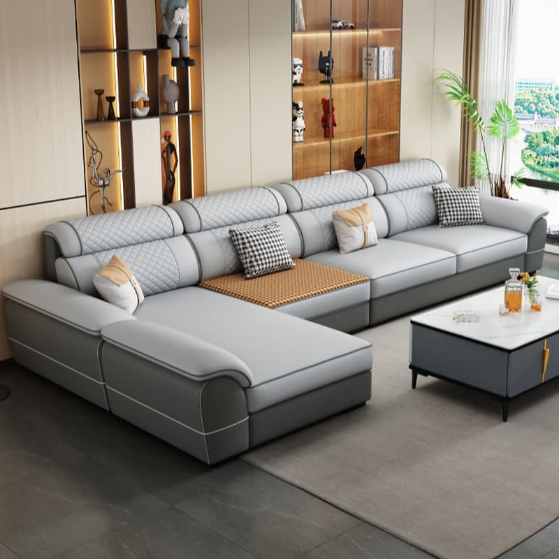 4 Pc L-Shape/Straight Left Hand Facing/Horizontal Sofa Recliner/Sofa Couch for 5 Person thumbnail 1