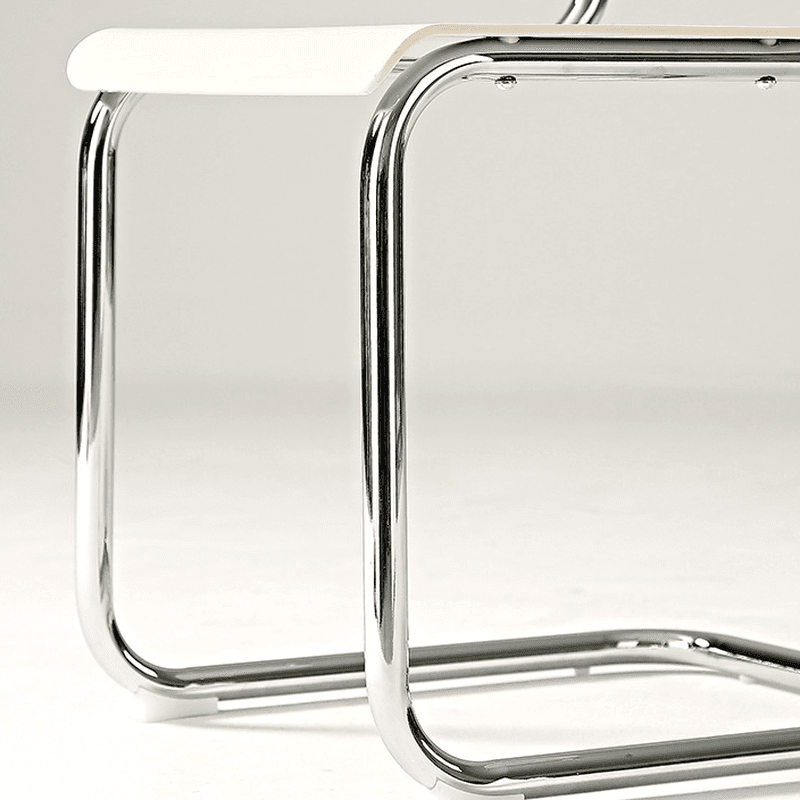 Modern Simple Style Ventilated Back Armless Chair with Metallic Alloy Legs thumbnail 16
