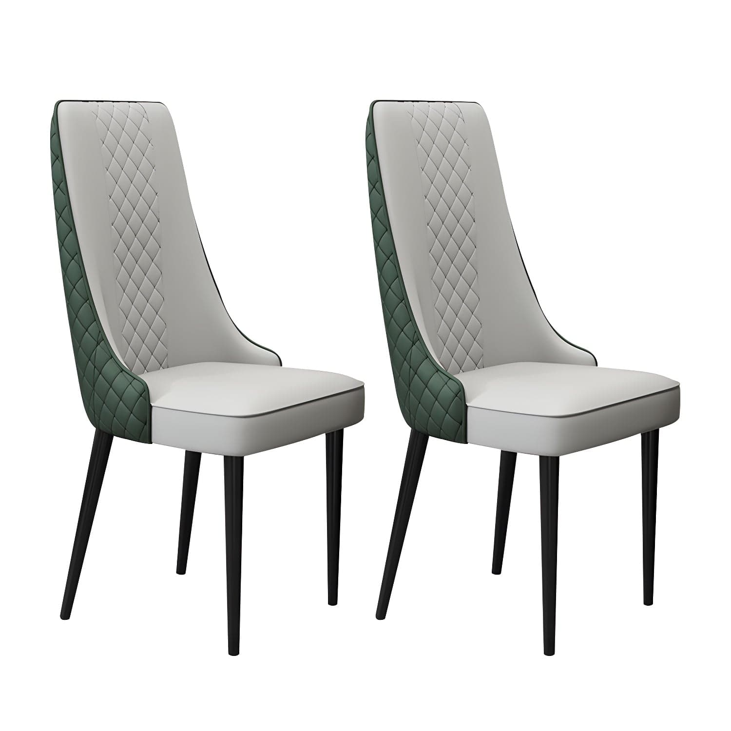Glam Style Side Chair Leather Parsons Indoor Dining Chair for Living Room thumbnail 7