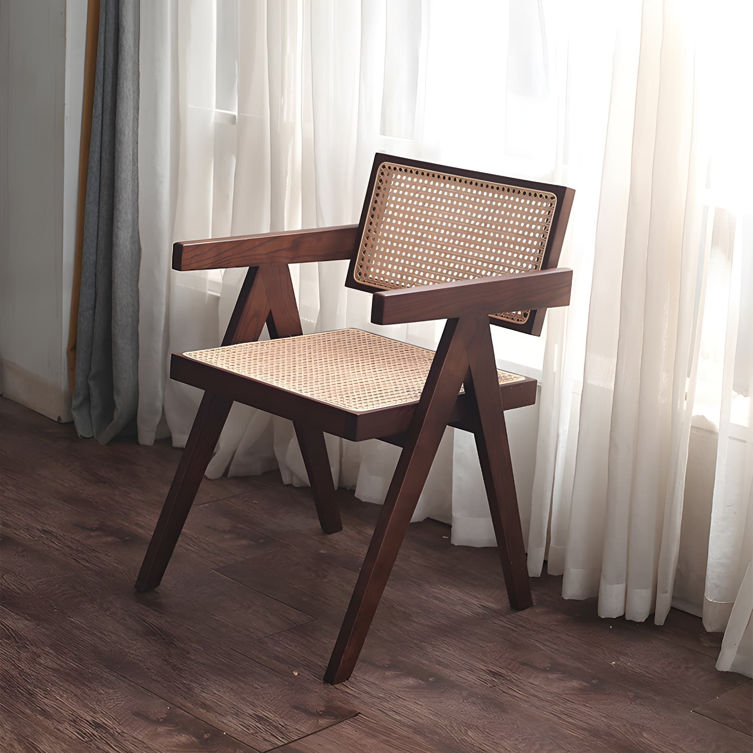 Contemporary Dining Room King Louis Back Solid Wood Dining Chair thumbnail 9