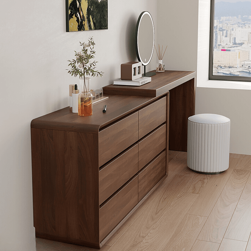 Vanity Set with Solid+Manufactured Wood, Scalable, Sliding, Non-Floating Design thumbnail 1