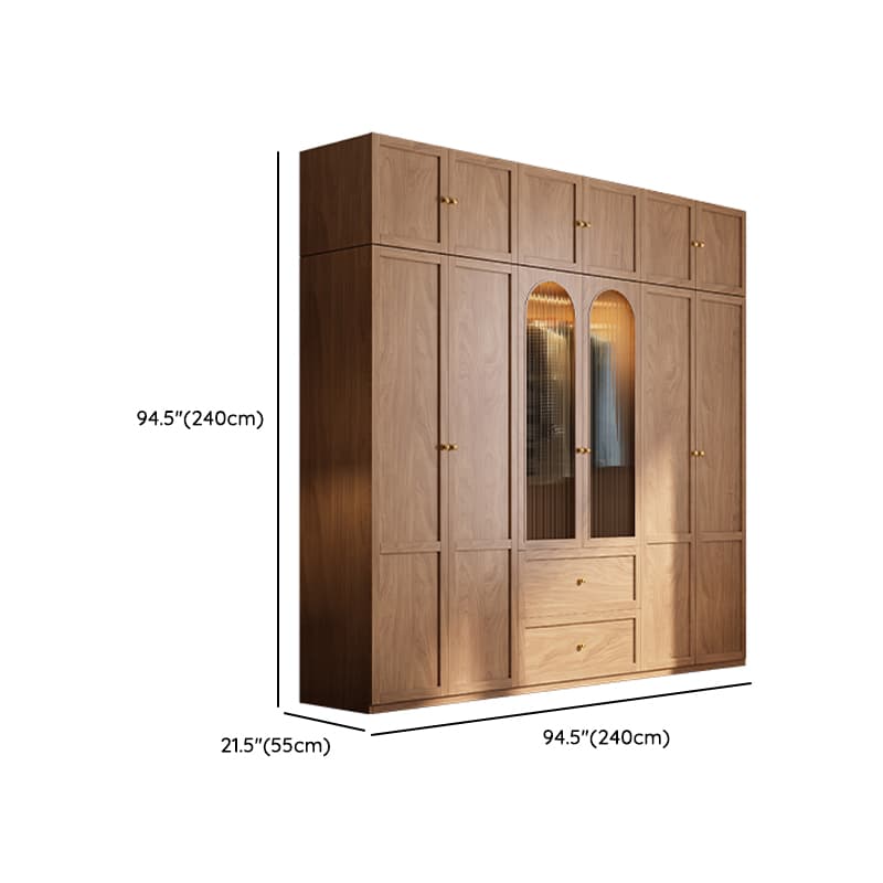 Trendy Unfinished Color Engineered Wood Unattached Armoire Cabinet thumbnail 25