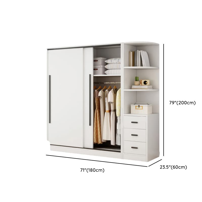 Chalk Modish Wood Dressing Station Soft Close Drawer Soft Close Door Interior Shelves thumbnail 21