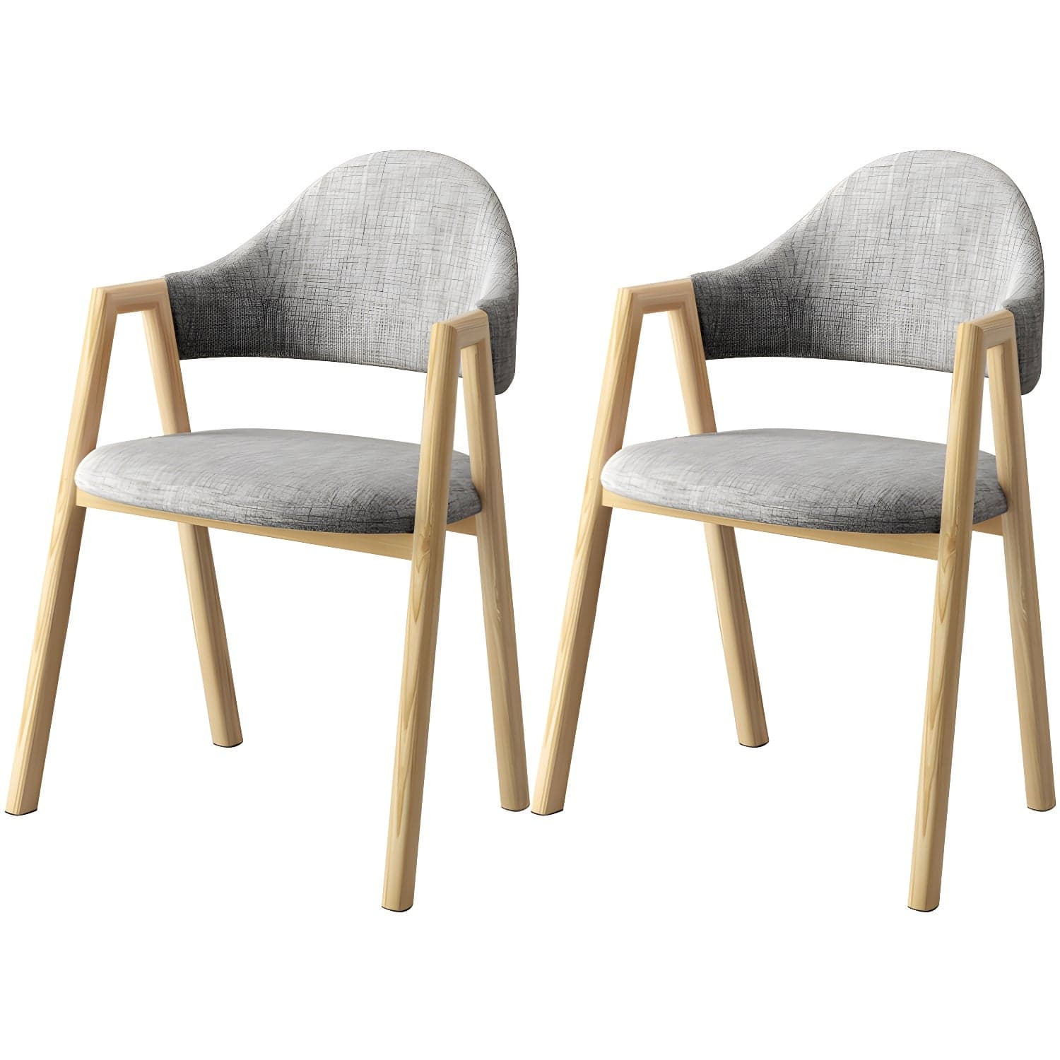 Scandinavian Study Room Metal Arm Chair Colorful Open Dining Chair with Natural Legs thumbnail 8