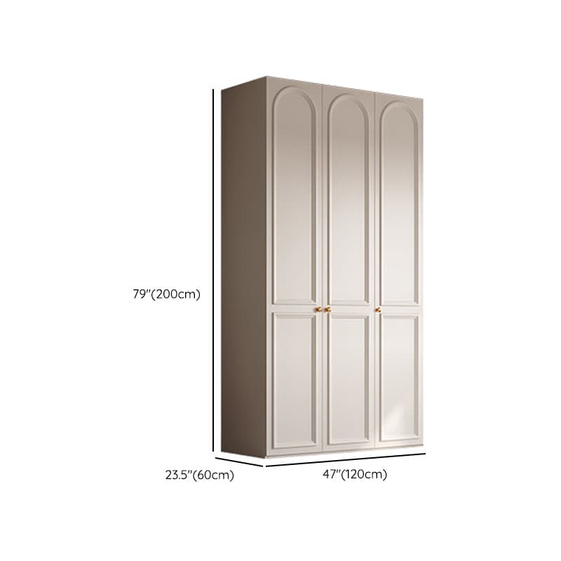 Chalk Modern Wooden Standalone Almirah with Soft Close Drawer, Soft Close Door, and Interior Shelves thumbnail 6