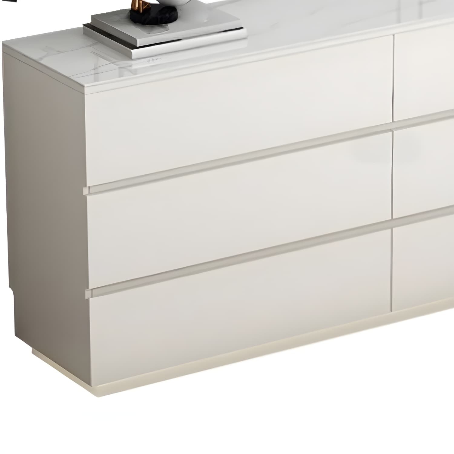 13.65-inch W Stone Storage Chest Dresser Modern Storage Chest thumbnail 6