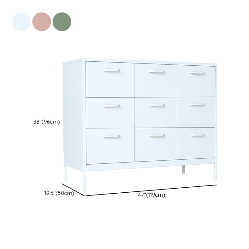 Free Standing Metal Waterproof Accent Chest with 6 Drawers/4 Drawers/9 Drawers Living Room thumbnail 24