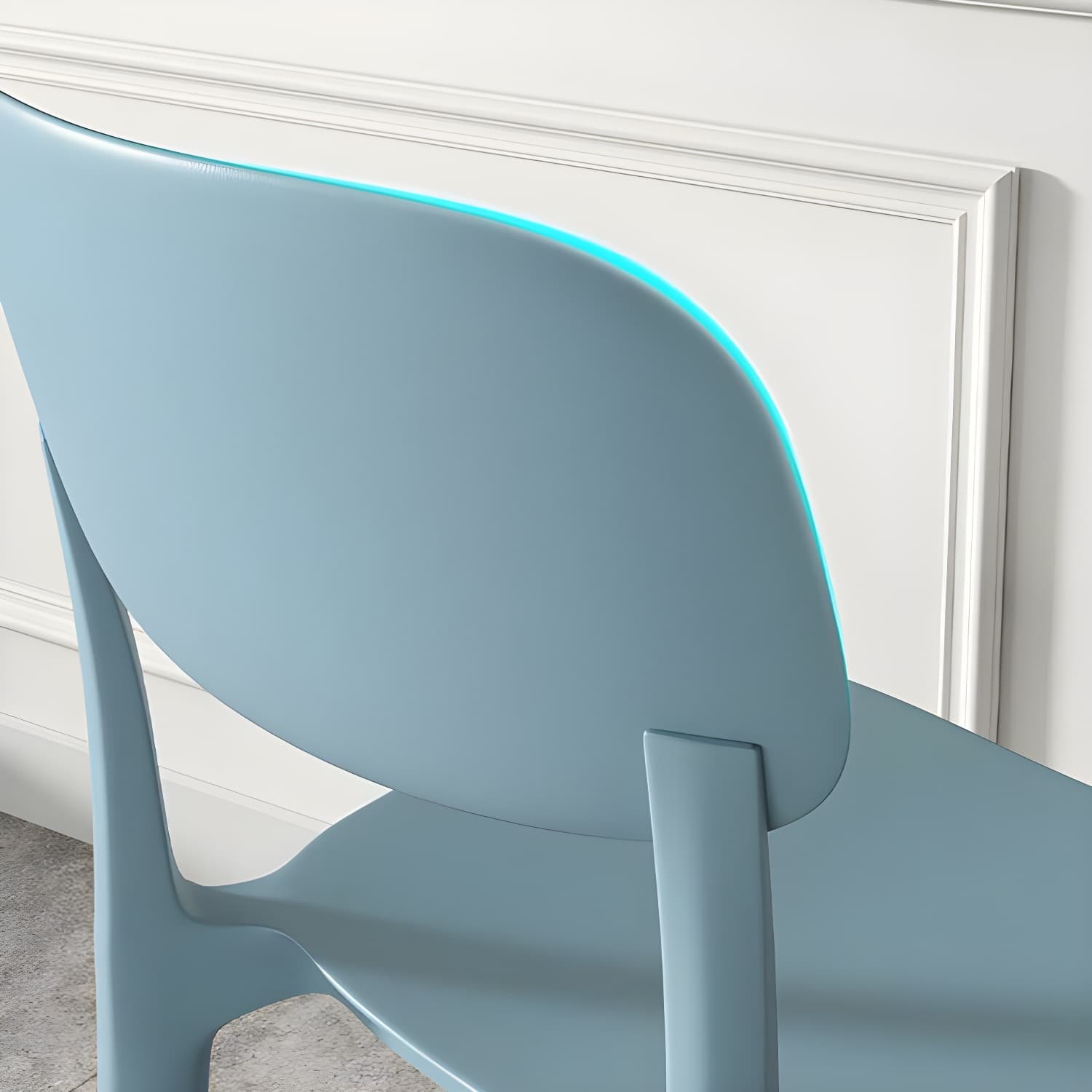 Scandinavian Style Stackable Kitchen&Dining Chair, Plastic and Non-Upholstered thumbnail 17