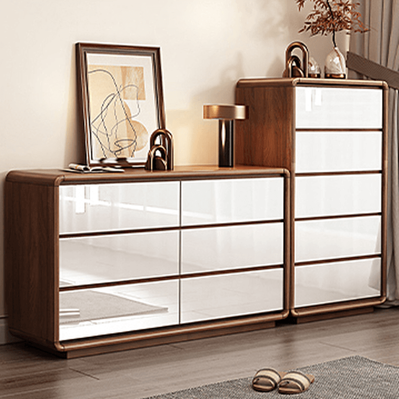 Modish Raw Wood Square Double Dresser/Bachelor Chest/Wardrobe Chest with 6 Drawers/7 Drawers/5 Drawers in Horizontal/Vertical Orientation thumbnail 10