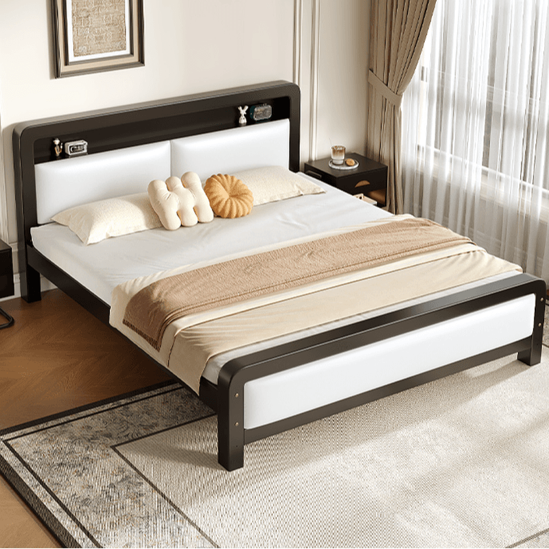 Minimalist Solid Color Iron Storage Included Bed with Leg for Living Room thumbnail 6