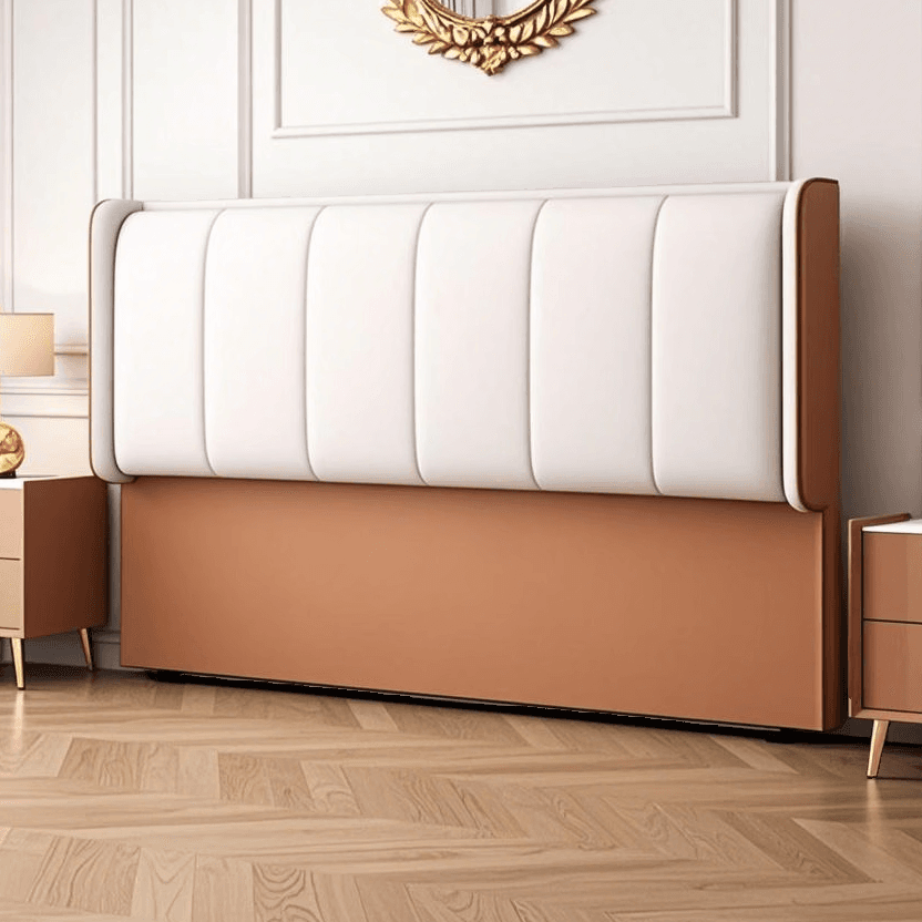 Simplistic Wingback Headboard in Pine Wood with No Distressing, Rectangular Shape for King/Queen/Full Bed, Featuring Sponge Upholstery and Standard Height thumbnail 6