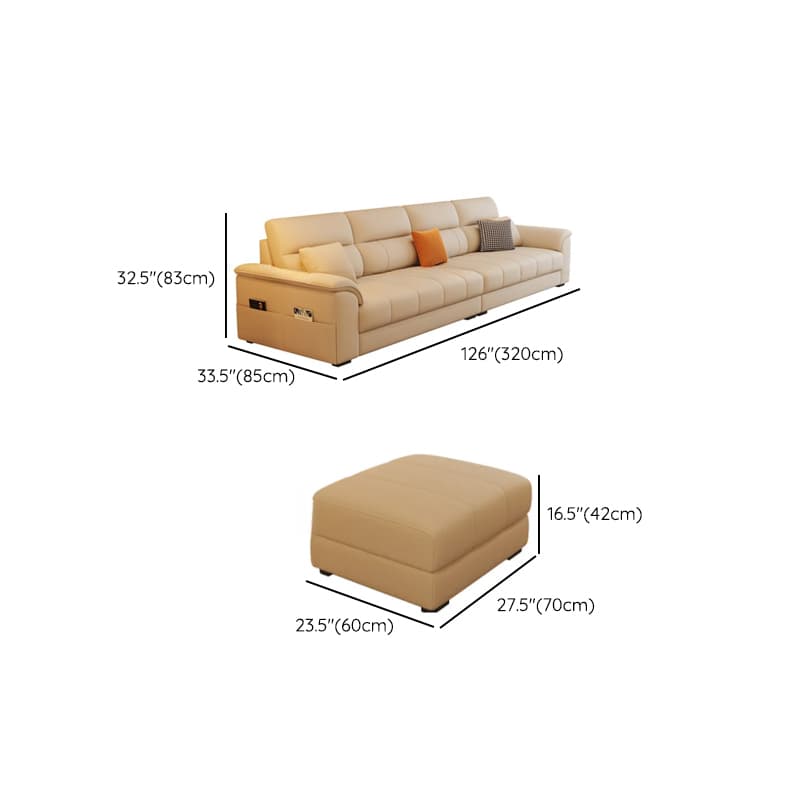 Straight/L-Shape Reversible/Horizontal Sofa/Sofa Recliner with Concealed Support & Natural Wood Frame thumbnail 16