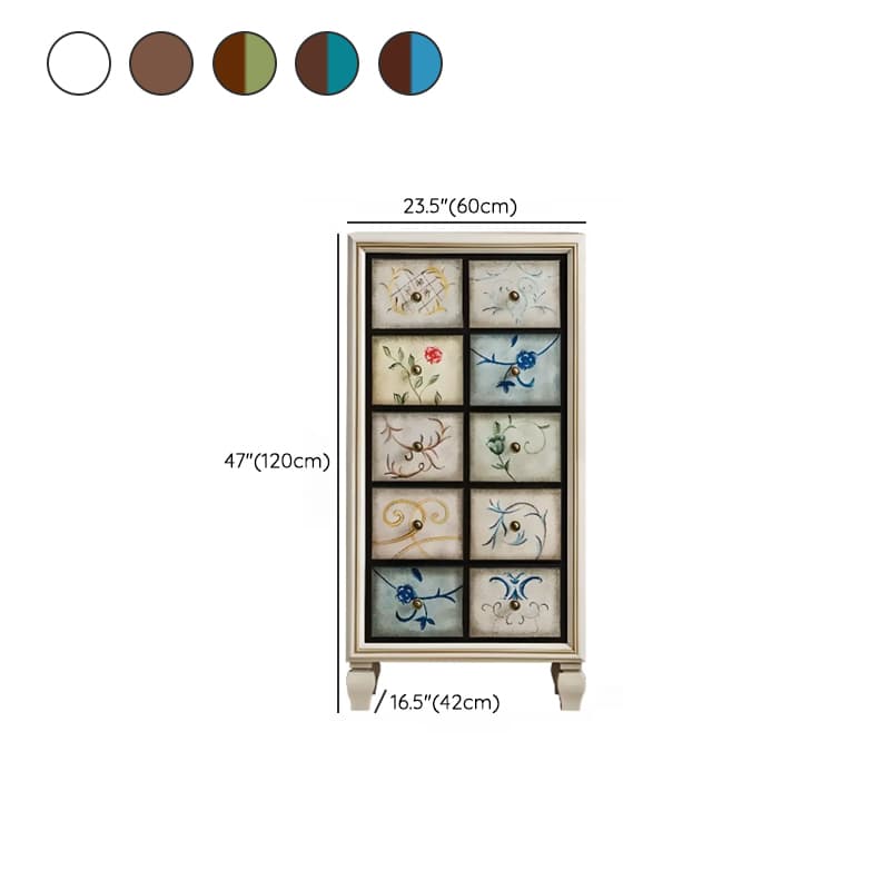 Modern Simple Style 3 Tiers/5 Tiers/4 Tiers Bachelor Chest/Console Dresser/Semainier in Solid+Manufactured Wood, Dyed Finish thumbnail 19