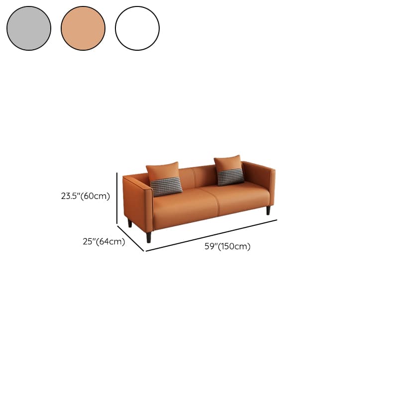 Elegant Sitting Room Sofa/Loveseat in Dove Grey, Tangerine, and Ivory with Solid and Manufactured Wood Construction thumbnail 23