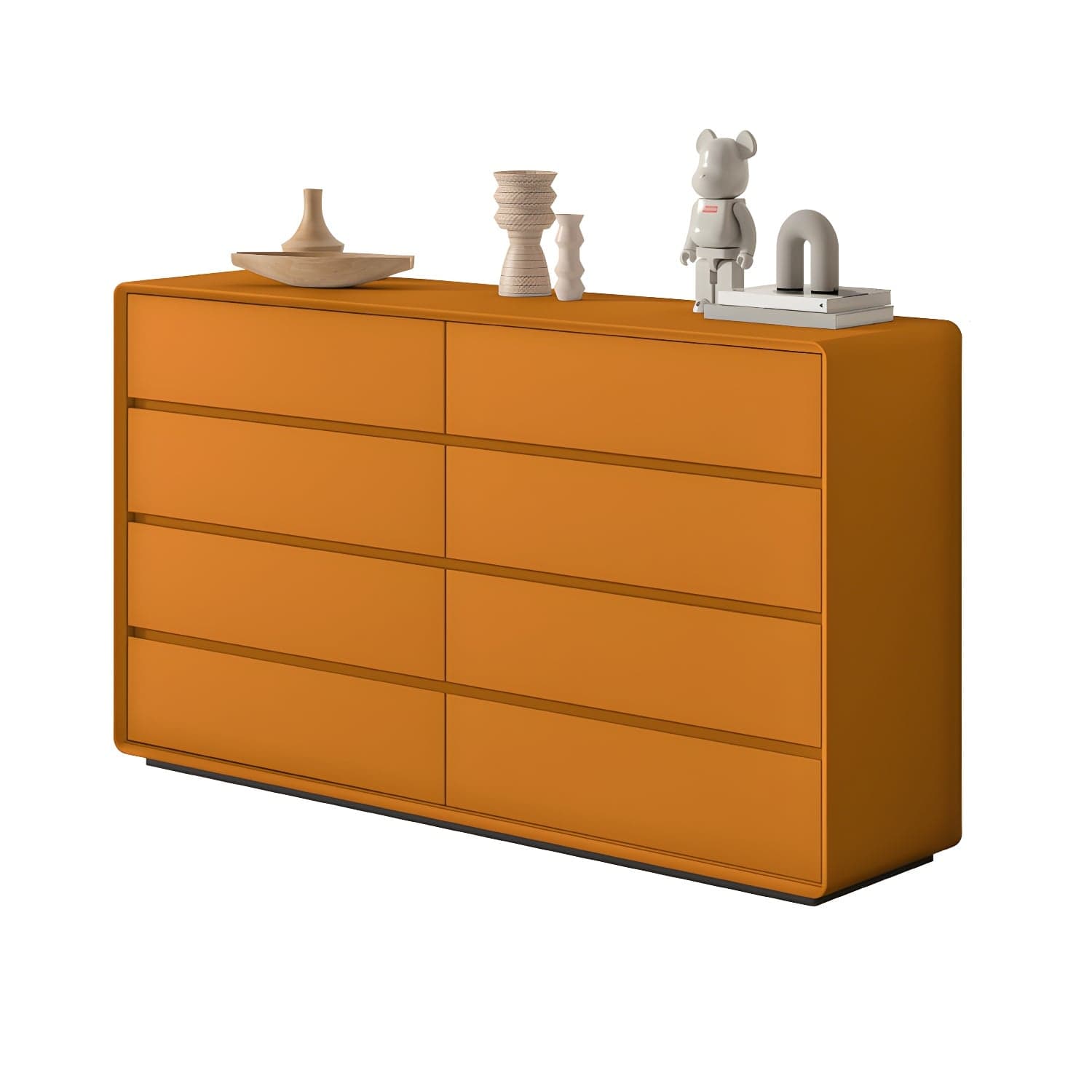 Modern Double Dresser with Drawers - Wood Finish, Horizontal Orientation, No Distressing thumbnail 5