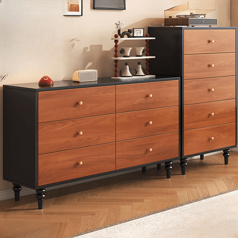 Cocoa Simple Manufactured Wood Bachelor Chest/Console Dresser/Lingerie Chest with 6/5/3 Drawers Vertical/Horizontal thumbnail 1