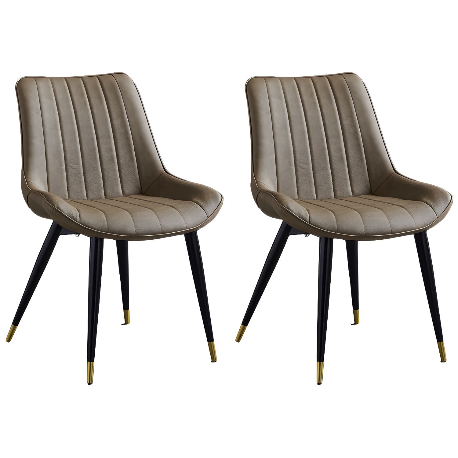 Scandinavian Leather Restaurant Side Chair Matte Finish Parsons Dining Chair thumbnail 5