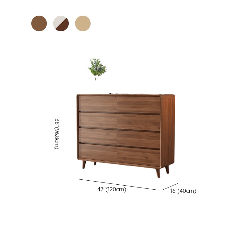 Modern Natural Wood Double Dresser/Bachelor Chest with 9 Drawers/7 Drawers/8 Drawers, Horizontal/Vertical Orientation - image 24