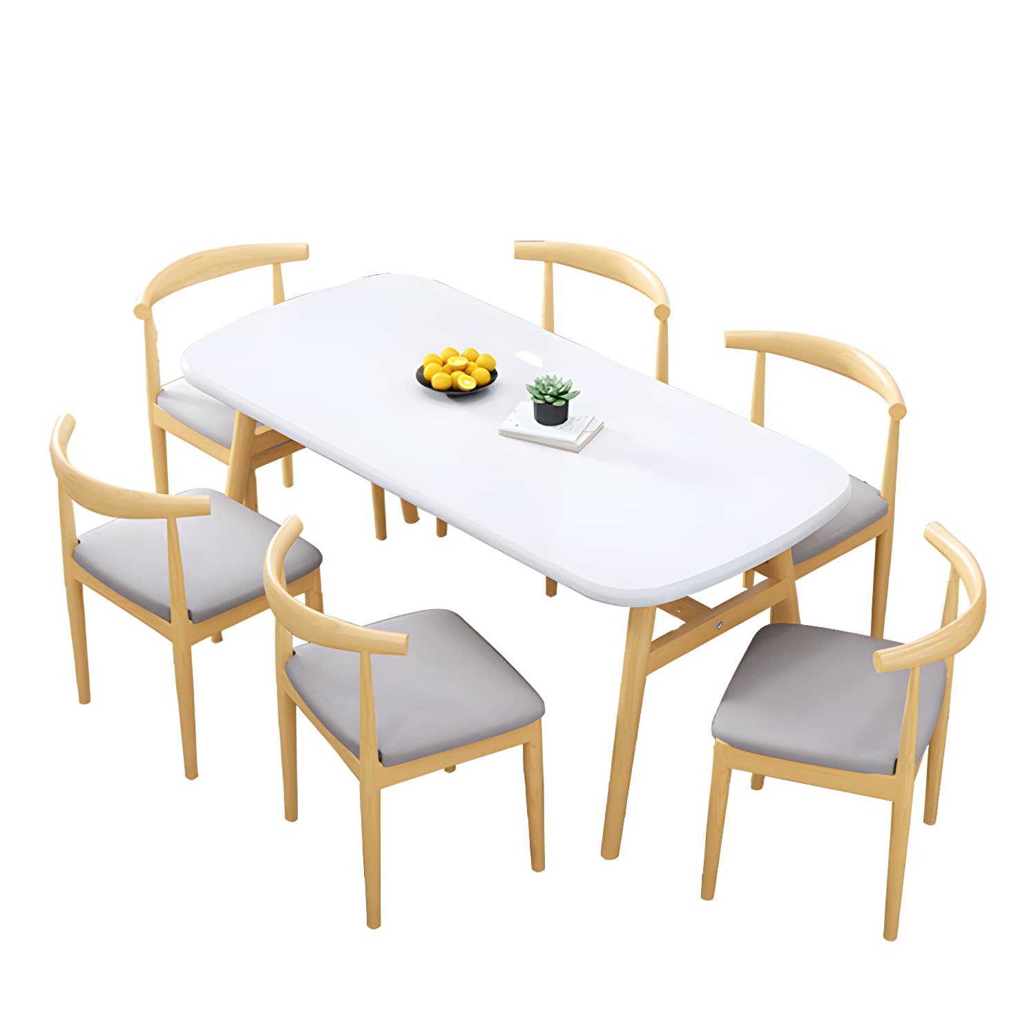 Modern Kitchen Wood Furniture of Standard Height Formal Dining Room Table Set thumbnail 17