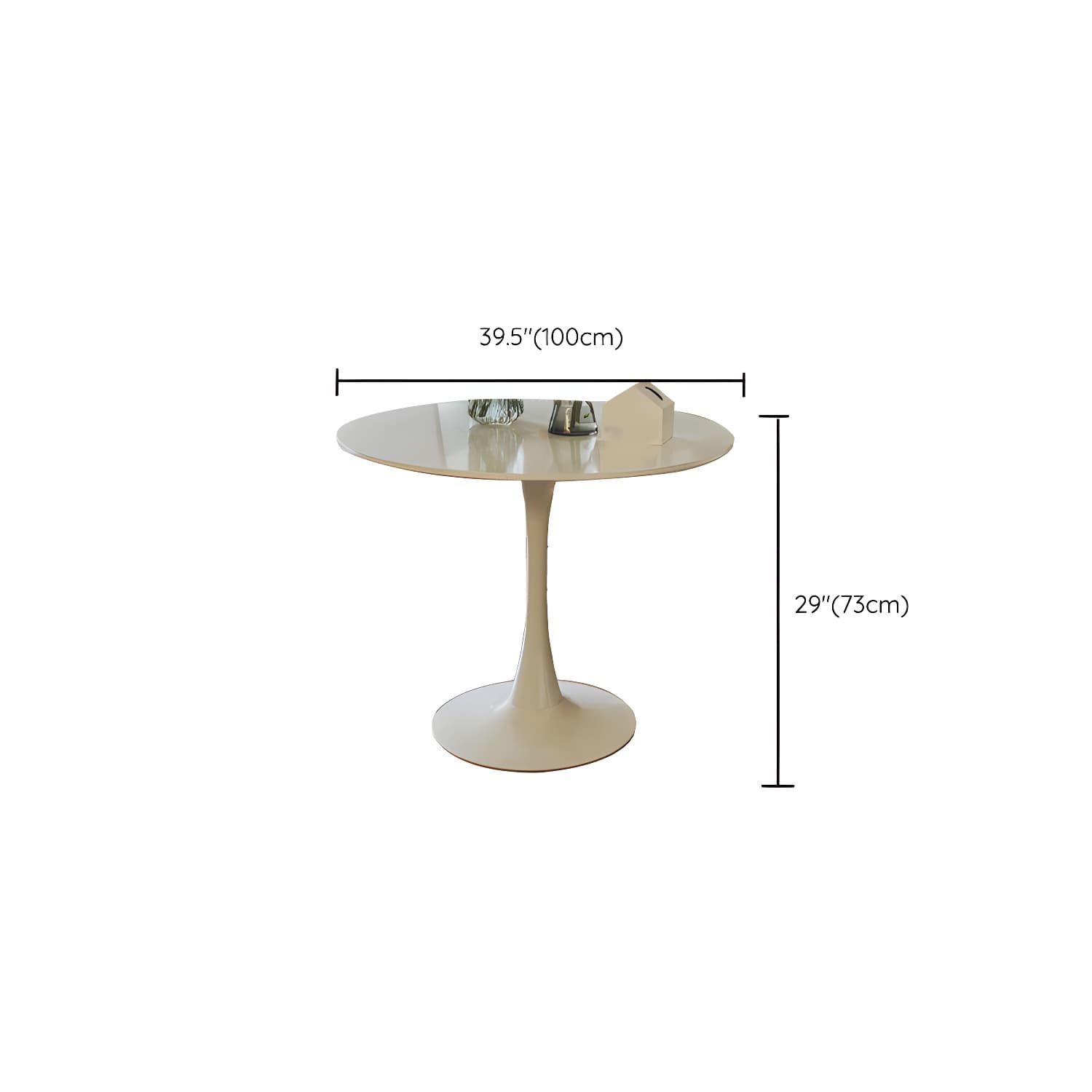 Tulip Dining Table Round Dining Table for Kitchen Dining Room thumbnail 15