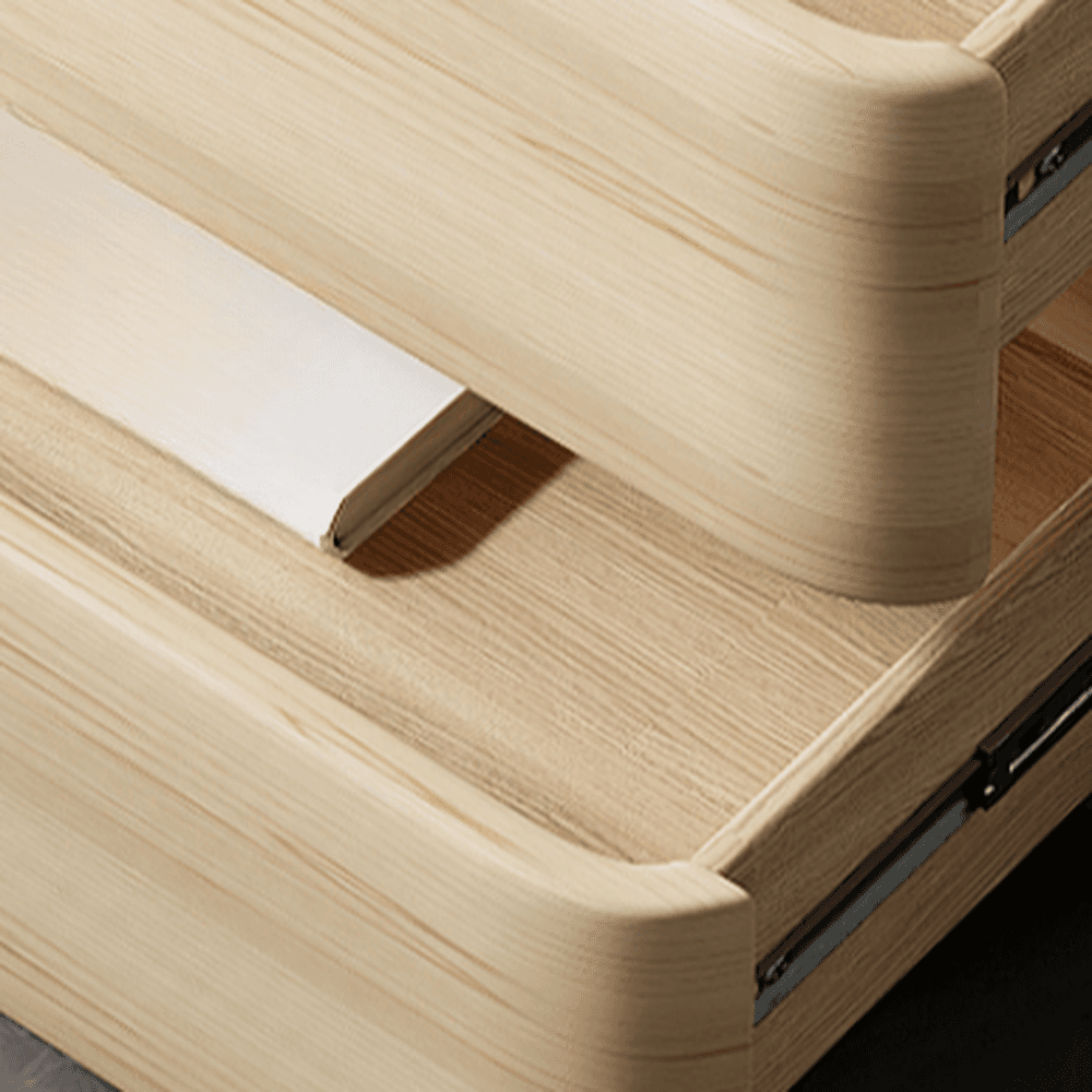 Artistic 2 Drawers Drawer Storage Bedside Table thumbnail 11