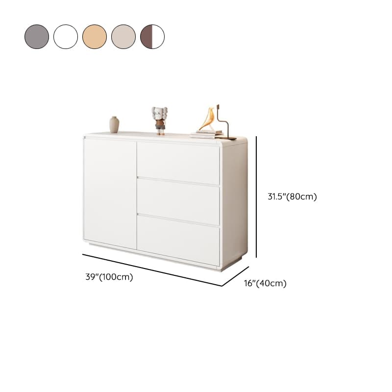 Contemporary Sideboard with 3 Drawers, Closet, Standard/Wide/Narrow Sizes, 1 Shelf, Kitchen Cupboards, and 2/3/Single Doors thumbnail 15