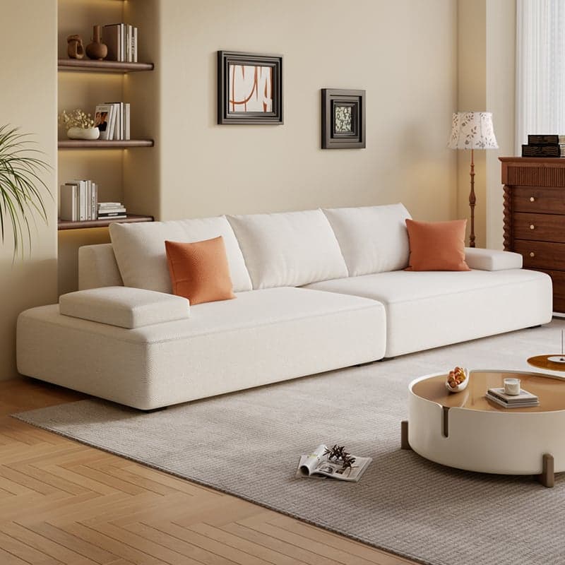 Tear Resistant Standard Sofa in Light Gray/Emerald Green/Ivory with 5 Pillows thumbnail 4