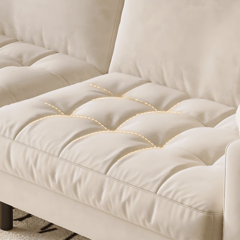 Tear Resistant Standard Sofa with Pu Upholstery in Grey/Light Green/Auburn thumbnail 15