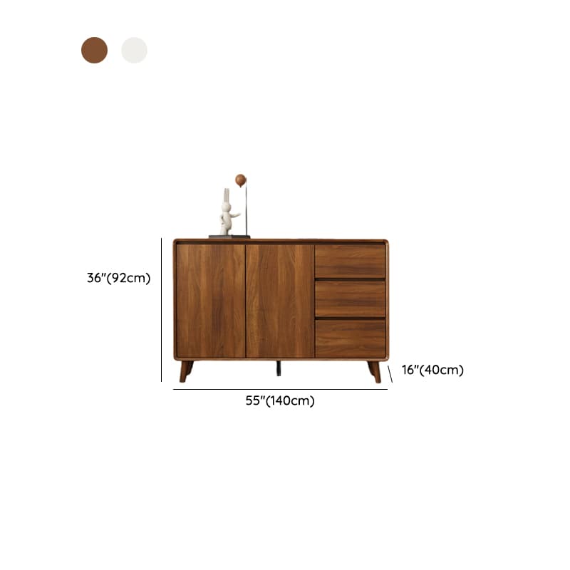 Ground Sideboard with 3 Drawers, Cupboard, Standard/Narrow Size, Timber Countertop, Adjustable Shelving, and 2 Doors/1 Door thumbnail 19