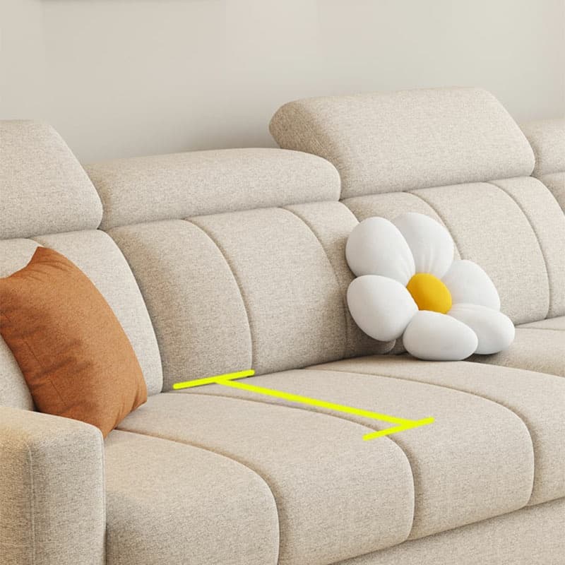 Modern Style L-Shape Sofa Recliner with Storage and Recessed Arm thumbnail 10
