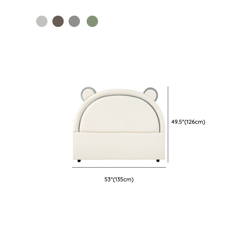 Modish Timber Panel Headboard with No Distressing, Arched Shape for Twin XL/King/Queen Bed, Featuring Sponge Upholstery and Standard Height thumbnail 11