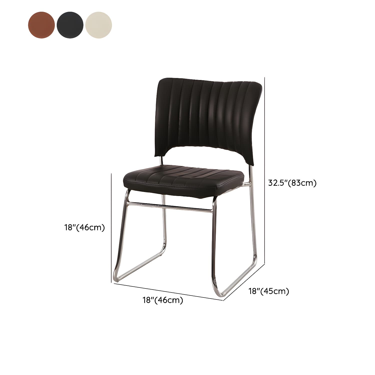 Modern Glass Round Dining Set with Three-Leg Metal Base - Clear, 36-inch Table thumbnail 17