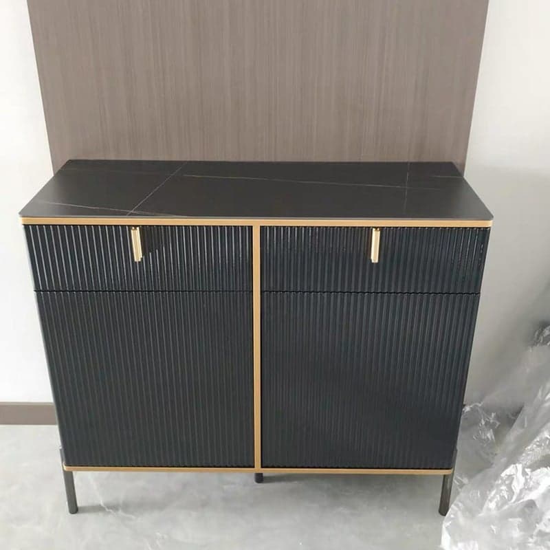 Free Standing Stone Wet-resistant Utility Storage Cabinet with 12 Interior Shelves & 3 Cabinets Living Room thumbnail 1