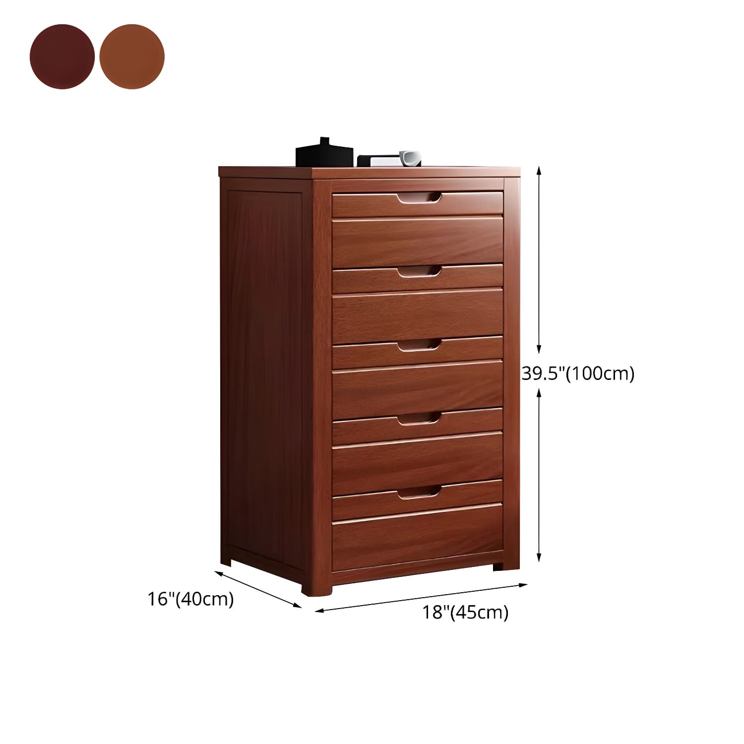 Bedroom Dresser Vertical Solid Wood Storage Chest with 3 / 4 / 5 Drawers - image 23