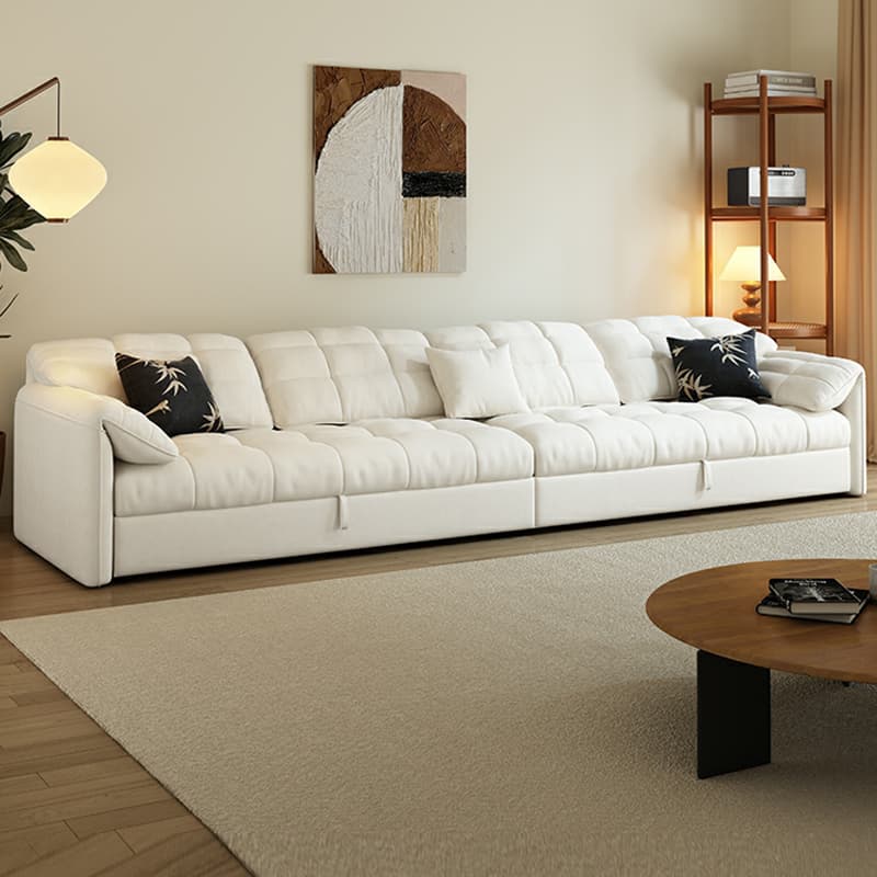 L-Shape/Straight Expandable Tufted Left Hand Facing/Horizontal Sofa Recliner/Sofa Couch with Concealed Support & Hidden Storage thumbnail 3