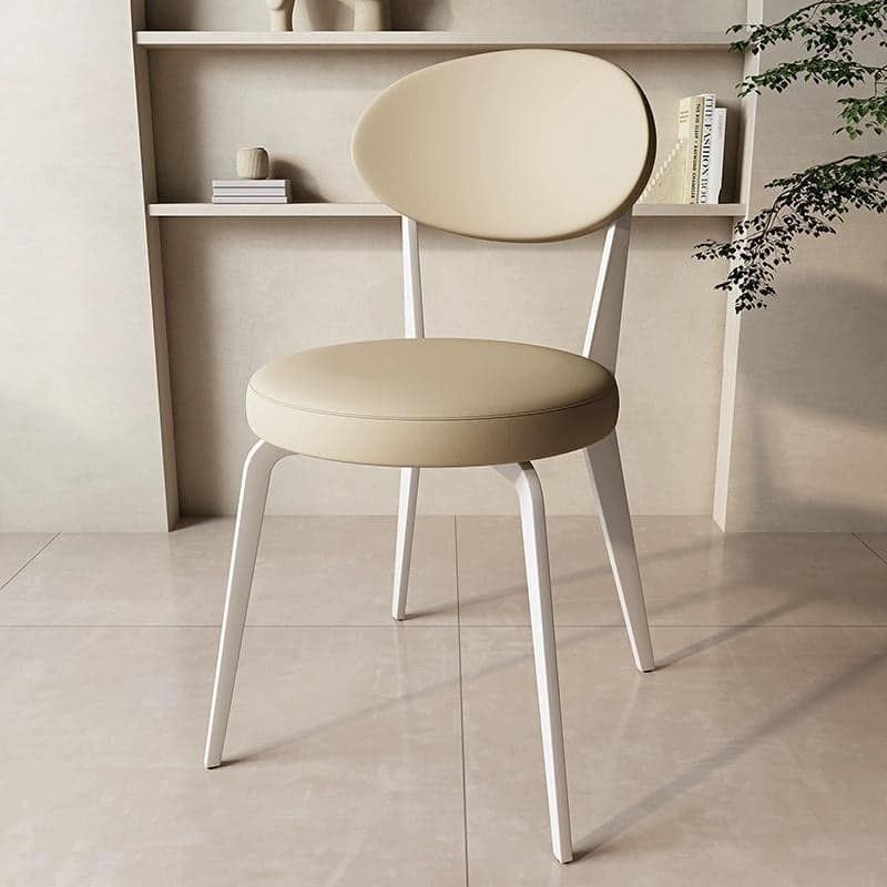 Dining Room Open Back Upholstered Dining Side Chair with Metal Frame thumbnail 4