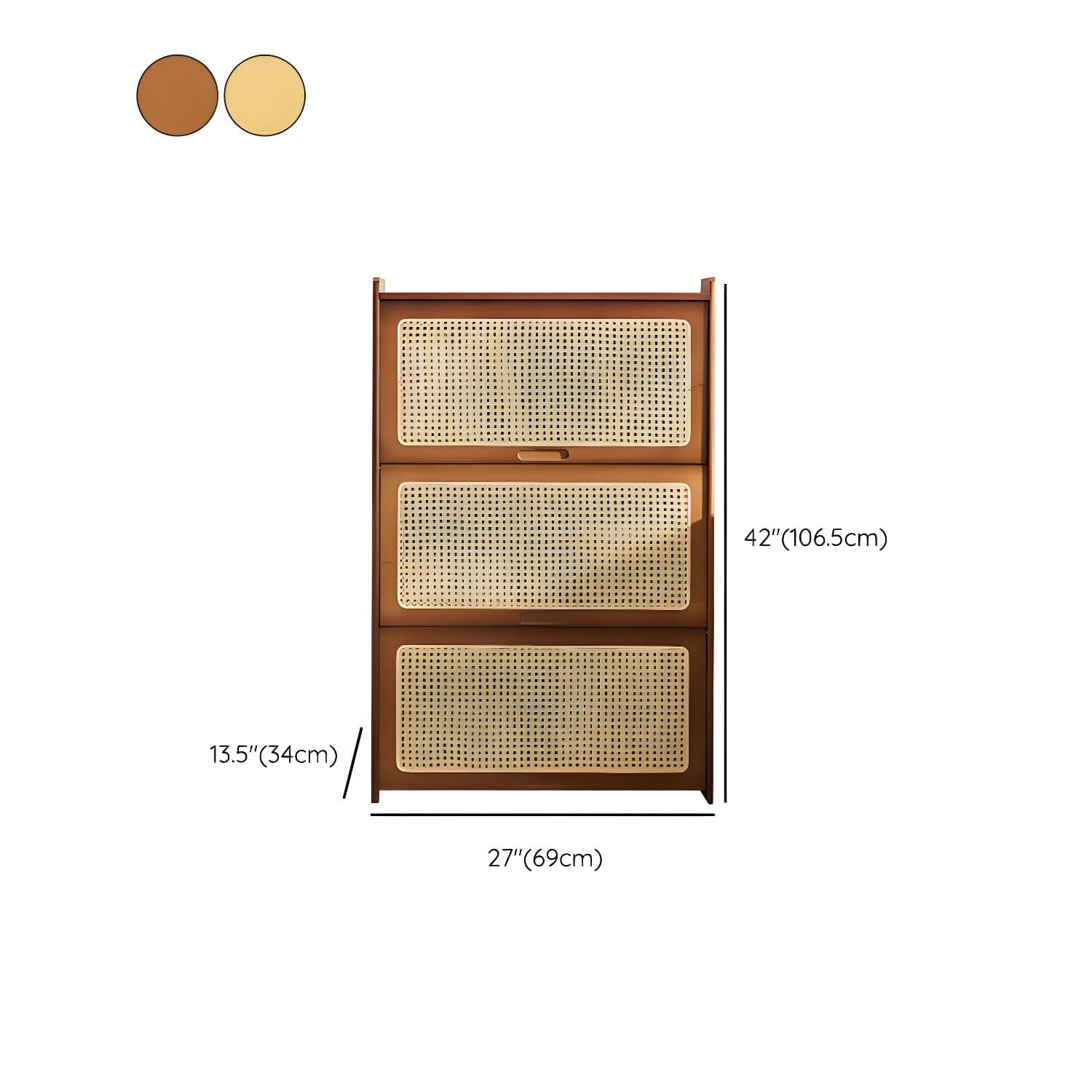 Minimalistic Solid Wood Accent Cabinet Rectangle Storage Cabinet thumbnail 13