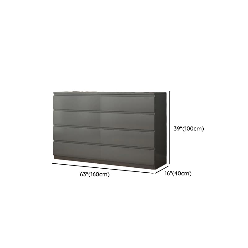 Vertical/Horizontal Gray Double Dresser/Bachelor Chest/Semainier with 5 Drawers/3 Drawers/8 Drawers in a Modern Style thumbnail 11